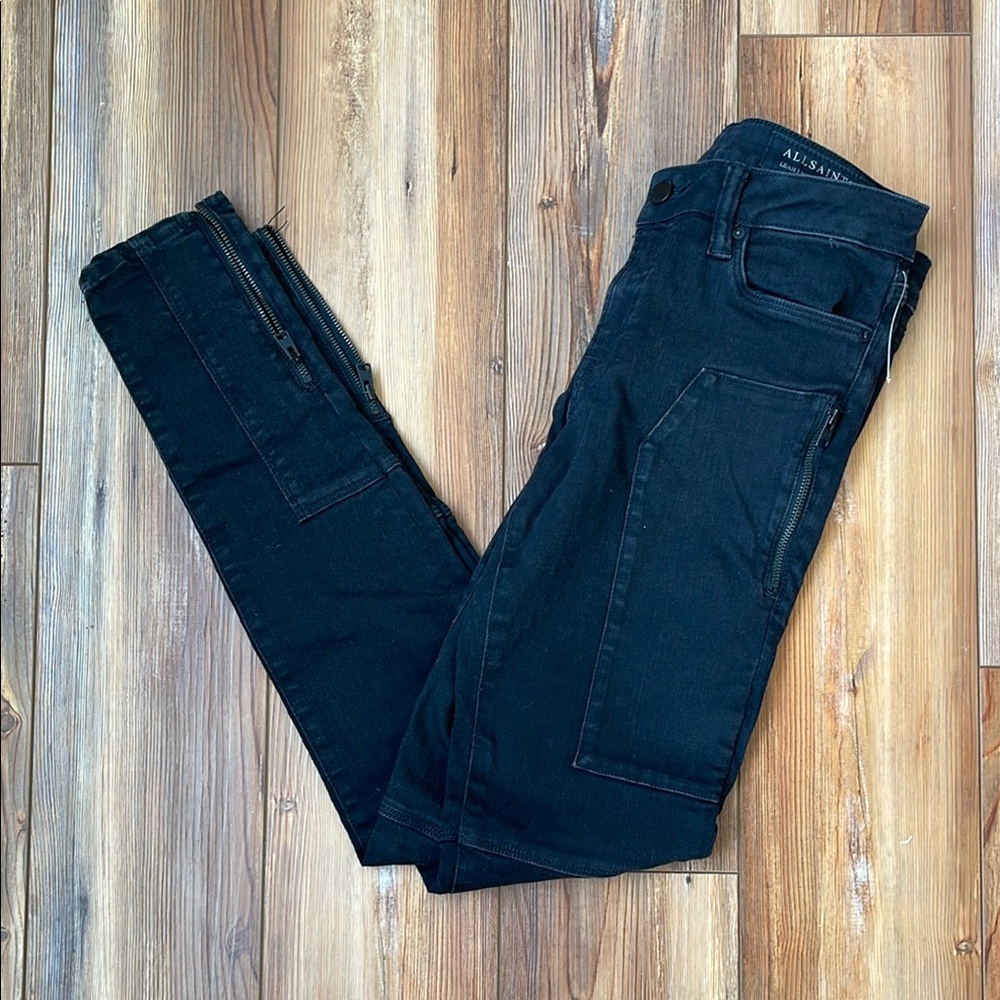 All Saints Black Skinny Jeans